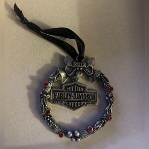 2012 Harley-Davidson Silver Ornament with Red Accents